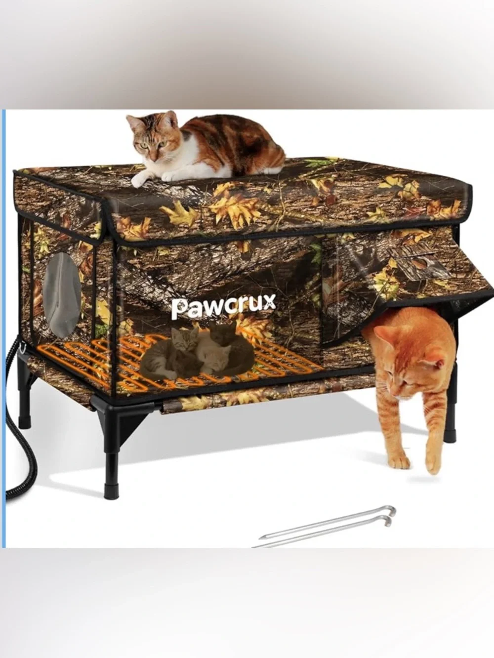 NWOT Weatherproof Heated Cat House shelter bed for Outdoors in Winter